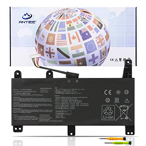 ANTIEE 66Wh C41N1731-2 Battery for Asus ROG Strix G15 G512 G512LV G512LU G512LW G512LWS Scar 15 G532LV G532LWS G532LW G17 G712LV G712LU G712LW G712LWS Scar 17 G732LW G732LV G732LWS G732LX G732LXS