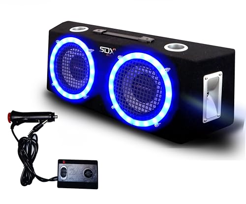 SONDPEX 8 Inch Speakers LED,2-Way Car Speakers,Door Speaker,Car Audio Tweeters,Speaker System Full Range,400W Max,4 Ohm,Wide Frequency Response,Enhanced Bass,Coaxial,Car Stereo System (8' with LED)