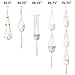 JES&MEDIS 5-Pack Macrame Plant Hangers with 5 Hooks, Different Tiers, Handmade Cotton Rope Hanging Planters Set Flower Pots Holder Stand, for Indoor Outdoor Boho Home Decor