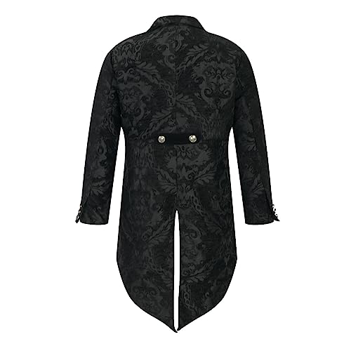 Vintage Men's Tailcoat Gothic Tailcoat Long Jacket Steampunk Victorian Coat Stylish Tailcoat Elegant Tuxedo4