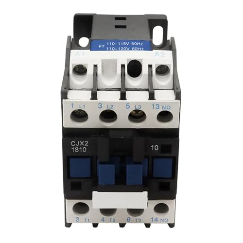 Contacteur triphasé 18A LC1D CJX2 1810 bobine 380V rail DIN 3P 1NO