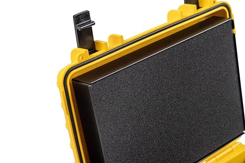 B&W International Akku Transportkoffer Battery.case P908.08 - Gelb - für Lithium-Ionen-Batterien - 0,8 kg Zuladung