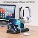 KDD Soporte Auriculares Gaming y Mando con Puertos de Carga USB Tipo C Imagen de KDD Soporte Auriculares Gaming y Mando con Puertos de Carga USB Tipo C