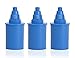 EHM 3 Pack Alkaline Mineral Water Filters Replacement Cartridges (Blue)