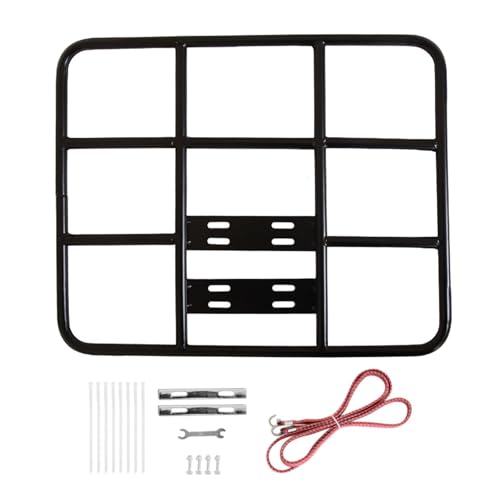 Portabicicletas Trasero Ajustable - Portabicicletas, Portabicicletas Impermeable | Portabicicletas trasero con cesta extraíble para mayor comodidad, portabicicletas delantero de metal impermeable para