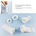 HLZC Drain Backflow Preventer, One Way Valve, Adjustable Silicone Sink Floor Drain Trap for Pipes Tubes in Toilet Bathroom Kitchen (White-4)