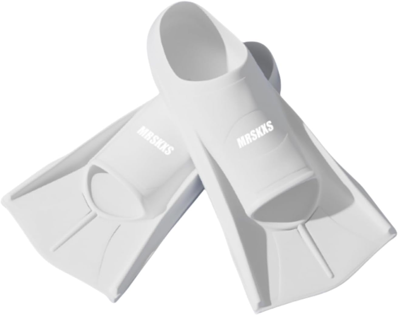 Swim Fins Comfortable Silicone Lap Swimming Short Blade Floating Flippers with Mesh Bag for Teens Adults Women Men