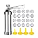 Produktbild Minghunian Plätzchenpresse, Edelstahl, Spritzguss-Set mit 20 Keksformen-Scheiben und 4 Spritztüllen für DIY-Kekse