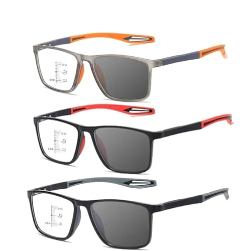 Autofokus Brille Mit Selbsteinstellung Intelligente Zoom Brille Automatische Fokuseinstellung Ultraleichte Und Bequeme Anti-Blaulicht- Für Presbyopie Für Nah Und Fern (3 Colors 2.0x)