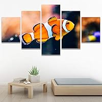 SIGNWIN 5 Panel Canvas Wall Art Peaceful Seas for Home Decorations Ready to Hang - 60