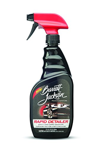 Barrett-Jackson Rapid Car Detailing Spray, Contains Carnauba Wax - Spray on and Wipe Off for Easy Car Care and Quick Car Cleaning, 9951, 22 oz.