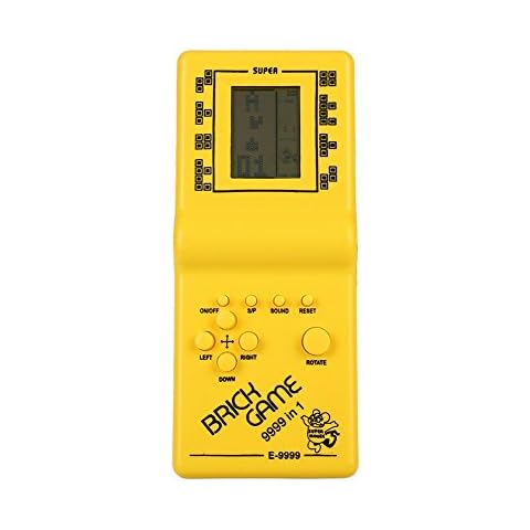 ZENING Retro Classic Tetris Hand Held LCD Electronic Game Toy Fun Brick Game Riddle Toys Color Shipped Randomly Cover