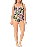 Anne Cole Plus Size Liz Twist Strapless One-Piece Multi 18W