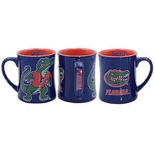 RFSJ Florida Gators Ceramic 16oz Relief (3D) Mug Blue