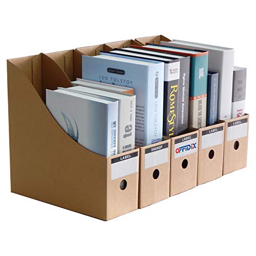 OFFIDIX 5 Niveaux Kraft Boîte De Stockage Du Papier A4 Porte-Documents Organisateur Tiroir De Papier Pour Le Bureau À La Maison DIY Conteneur En Papier Cover