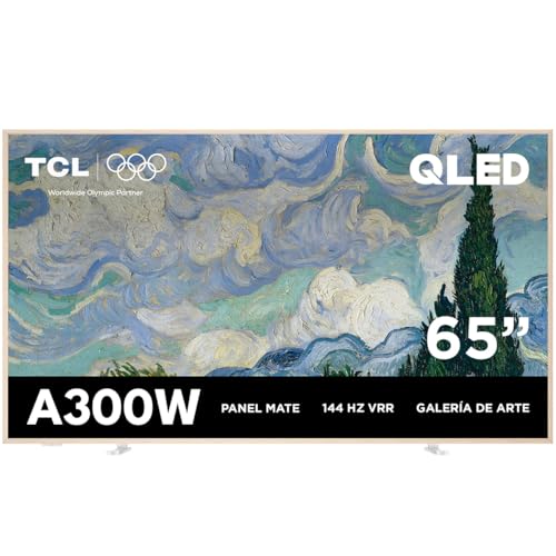La mejor comparación de pantalla tcl los preferidos por los clientes. 41 TCL 65A300W Smart TV Pantalla NXTVision TV 65” 4K QLED Pro Google TV | HDR10 | Dolby Audio | WiFi y Bluetooth | Compatible con Alexa, Chromecast Integrado