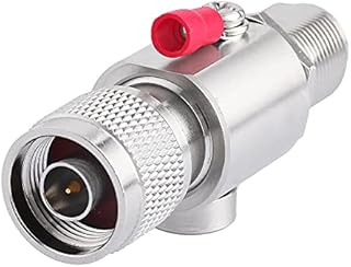 Lightning arrestor Lightning Surge Protector N Type Male to N Female Connector for WiFi 3G 4G GPS Ham Antenna 915MHZ Helium Miner Hotspot Fiber Glass Antenna 50 Ohm DC 0-6GHz, Eifagur