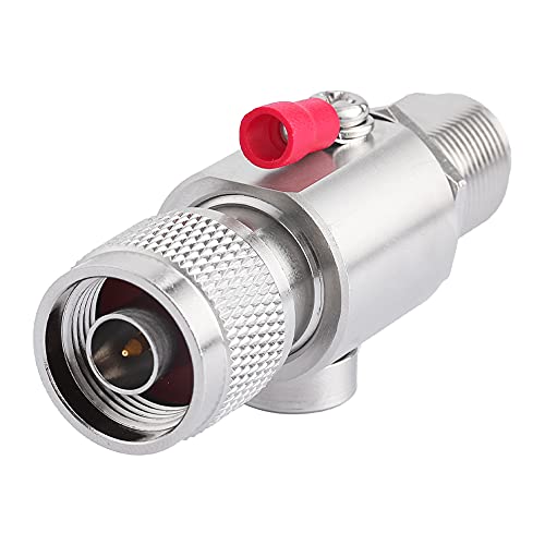 Lightning arrestor Lightning Surge Protector N Type Male to N Female Connector for WiFi 3G 4G GPS Ham Antenna 915MHZ Helium Miner Hotspot Fiber Glass Antenna 50 Ohm DC 0-6GHz, Eifagur