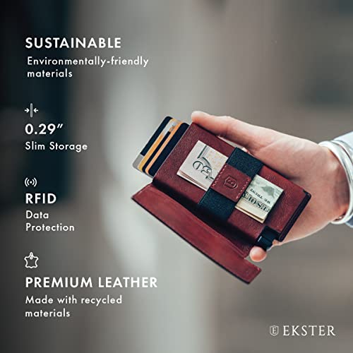 Image of Ekster - Parliament Pop Up Minimalist Wallet for Men - Mens Wallets Leather - RFID Blocking Card Holder Wallet with Push Button and Card Ejection - Leather Wallet - Easy Access