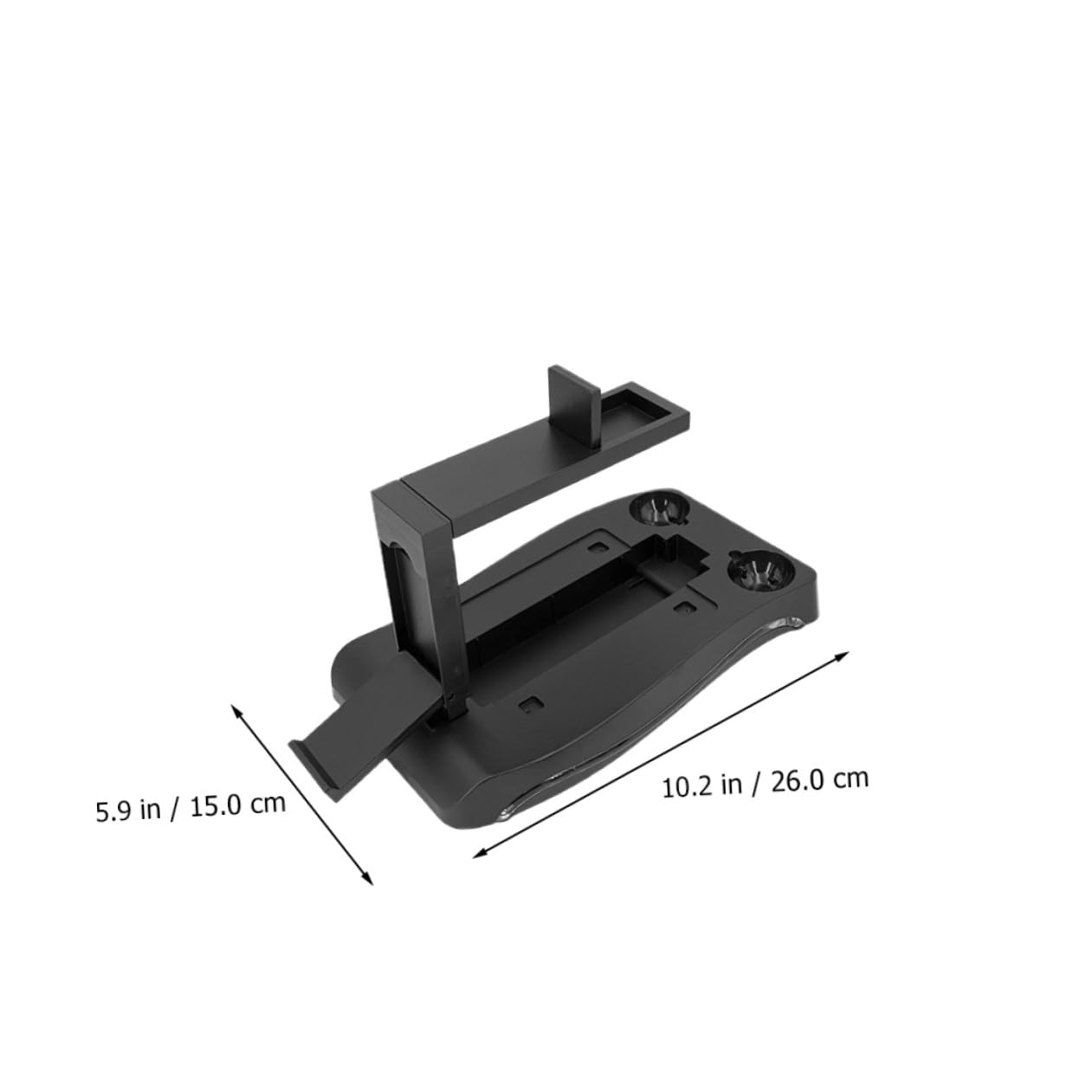 Support de Console de Jeux VR Noir en Abs, Station de Recharge et Affichage pour Manettes VR, Accessoire Gaming pour Sessions de Jeu Prolongées