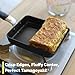 TECHEF - Tamagoyaki Japanese Omelette Pan/Egg Pan Skillet, PFOA-Free, Dishwasher Safe, Induction-Ready, Made in Korea (Black/Medium)