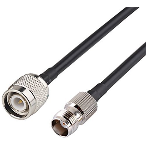 1.6ft 50cm Rf Wire Coaxial Cable Connector TNC Male to TNC Female Straight Assembly Pigtail Extension RG58 Ships from USA