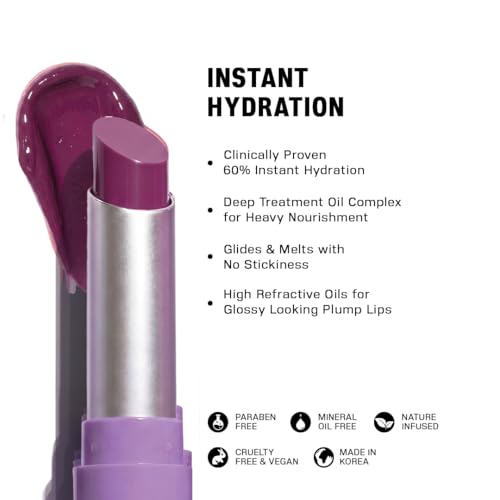 Image of Treatment Oil Infused Korean Lip Balm | 60% Instant Hydration Clinically Proven | Ultra-Hydrating, Moisturizing & Nourishing | Deep Treatment Oil Complex For Soft Lips | Make a Mauve | 3.7g