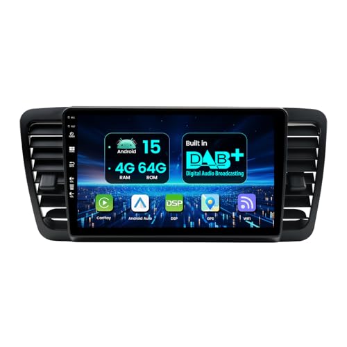 MISONDA Autoradio IPS 9 Pouces Dab+ intégré pour Subaru Outback Legacy 2004–2009 avec Caméra de recul |4G + 64G |CarPlay,DSP,Wi-FI, Bluetooth 5.0, USB,...