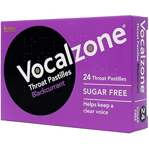 Vocalzone Blackcurrant Throat Pastilles (24 Pastilles) Cover
