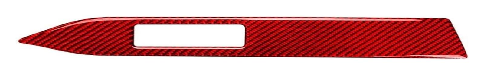 Center Console Trim for Mustang 2015-2021 Dashboard Decoration Strip Interior Sticker Trim(Red,LHD)