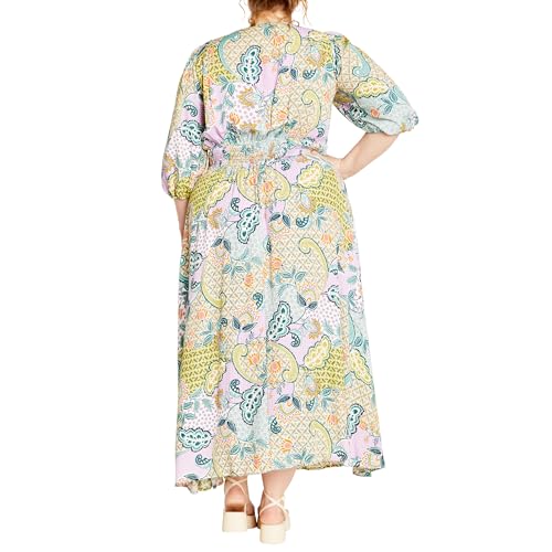 Image of City Chic Women's Plus Size Maxi Dress - Daydream Print