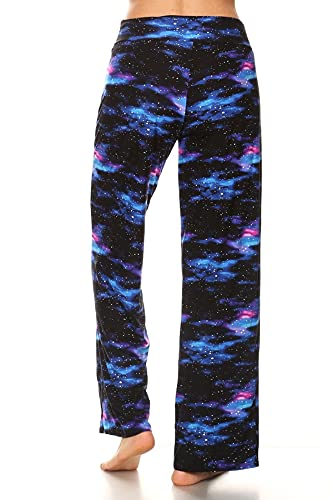 Image of Leggings Depot Women's Wide Leg Drawstring Pajama Pants for Lounge, Sleep | Soft, Breathable Poly-Span, Drawstring Waist, Comfy, Casual, Yoga, Everyday