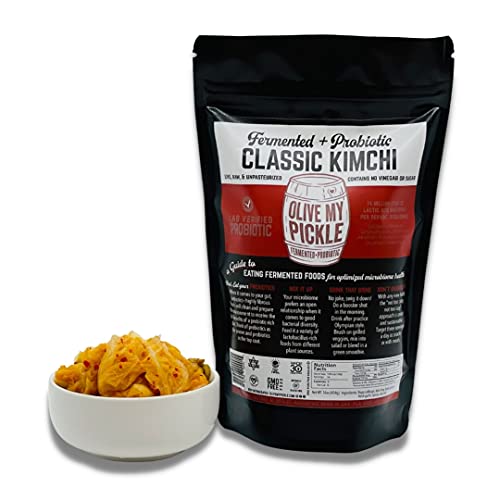 Real Fermented & Probiotic Kimchi for Gut Health - CLASSIC KIMCHI BUNDLE (3 PACK) by Olive My Pickle