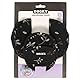Original Dooky Universal Pads Romantic Leaves Schwarz Gurtschoner & Gurtpolster geeignet für Altersgruppe 0+ und 3 & 5 Punkt Gurte für Babyschale, Kinderwagen, Buggy & Autositz, Schwarz