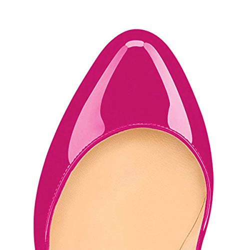 FSJ Women Extreme High Stiletto Heels Platform Pumps Slip On Pointed Toe Sexy Wedding Dress Shoe US Size 4-15 M4