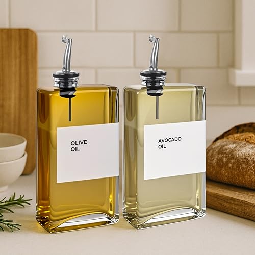 54% Off Olive Oil Dispenser Bottle Set with 44 Labels