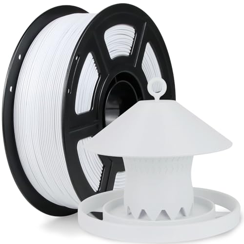 IEMAI ASA Filament 1.75mm 1KG White ASA 3D Printer Filament Heat & Weather Resistant Compatible with Bambu Lab 3D Printers