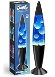 JAMBO 16' Beautiful Lamp- Blue with White/Blue Wax, Relaxing Liquid Lamp for Living Room Office Bedroom Adults Teens Kids, Magma Light, Night Light Nightlight, Home Decor