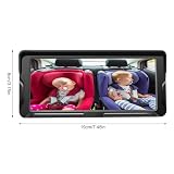 Shkalacar Kamera do fotelika dziecięcego 2-Kids 6,8 cala 1080P z ekranem kamery samochodowej dla niemowląt z 2 kamerami IR Night Vision i szerokim kątem widzenia 150°, łatwa obsługa