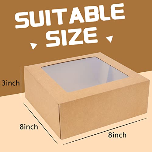 NPLUX Bundle of Cookie Boxes Candy Boxes and 20 Pack Small Cake Boxes for Cake Pudding Sandwich Pie Bakery Dessert image 4