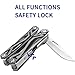 ROCKTOL Multitool Pliers, 21-in-1 Stainless Steel Multi tool with Screwdriver, Bottle Opener, Nylon Sheath, Safety Locking Tool set