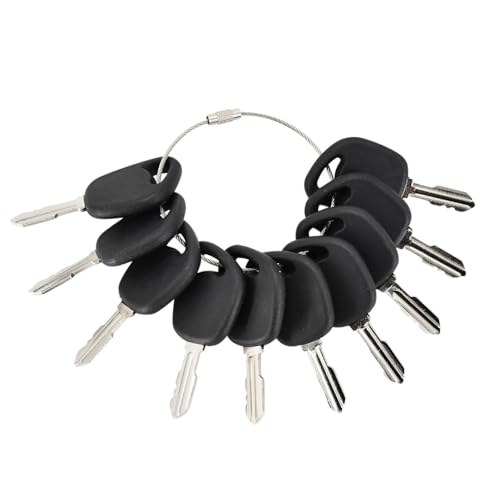 Congparts 10Pcs Ignition Key GY20680 Compatible with John Deere Tractor 102 115 145 155C 190C G100 G110 L100 L110 L108 L111 L118 L120 L130 LA100 LA105 LA110 LA115 LA120 LA125 LA130 LA135