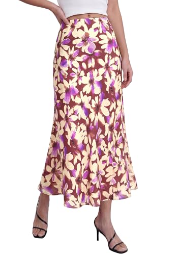 Image of BTFBM Satin Skirts for Women Trendy 2026 Summer Fall