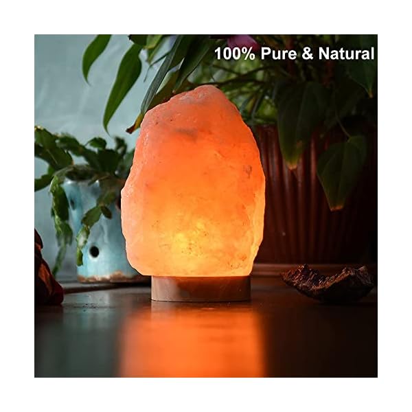 Fanhao himalayan salt lamp with 8 colors changing 100 natural crystal salt light glow hand crafted night light for lighting decoration and gift  urban country home decor