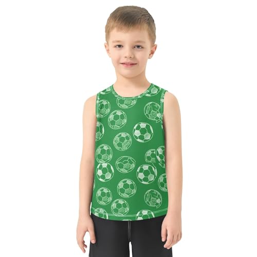 Sketch Soccer Ball Boys Tank Tops Quik Dry Toddler Tank Top Undershirts T-Shirts for Boys,3T2
