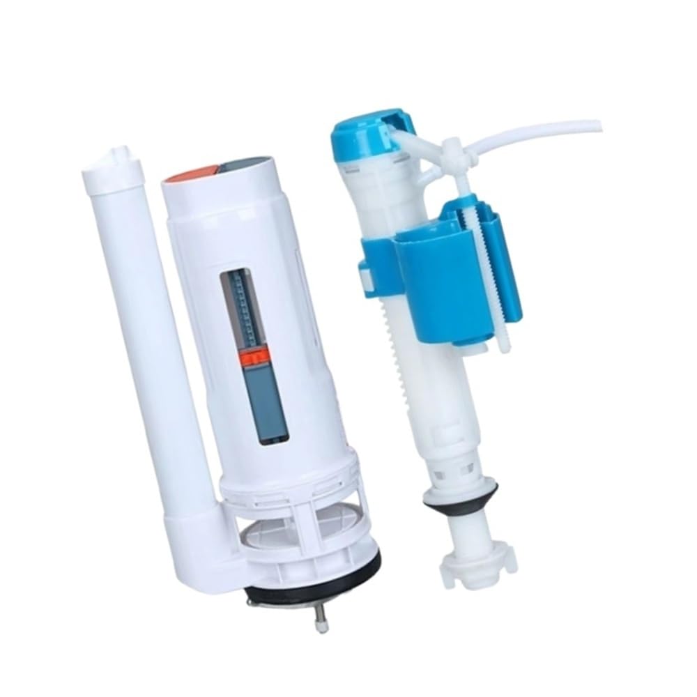 1 Juego de accesorios for cisterna de válvula de drenaje de llenado, componentes de reparación de tanque de agua de inodoro de doble descarga, accesorios(28cm)