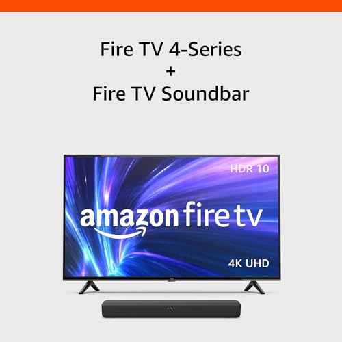 Image of Amazon Fire TV 43 inch 4-Series with Fire TV Soundbar