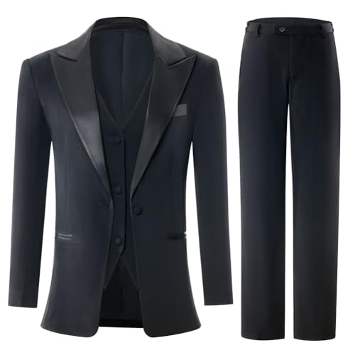 3 PC Women Suit for Work Professional Womens Tuxedo Suit Set Business Suit Blazer Vest Pants2