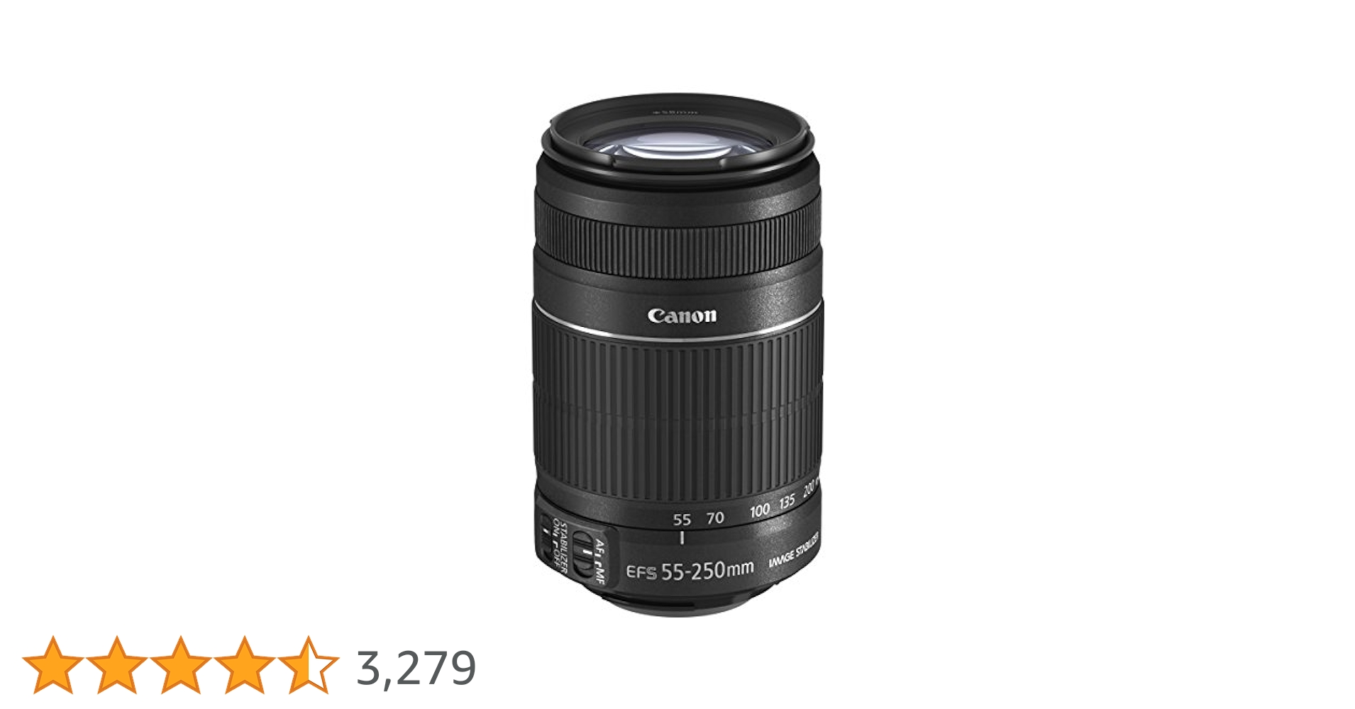 Canon EF-S 55-250mm f/4.0-5.6 IS II Telephoto Zoom Lens for