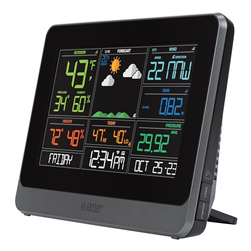 La Crosse Technology 328-10618-INT Wireless Wifi Professional Weather Center, Black thumb #6